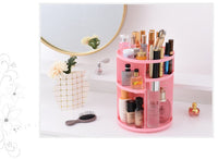 360 Rotating Makeup Organizer, DIY Adjustable Makeup Carousel Spinning