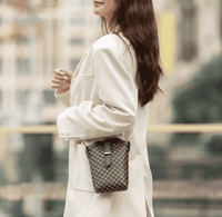 Spring Summer Female Plaid Polka Dot Embroidery Line Hand Bags Designer Lady