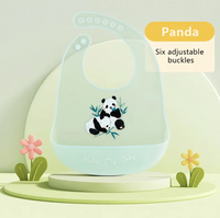 Durable Silicone Bib for Babies Cute Unisex Designs, Lightweight with Secure