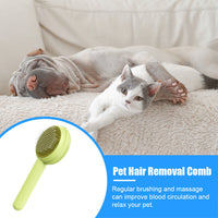 Comfortable Hamburger Cat Brush Stainless Steel Durable Cat Massage Comb Cat