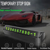 Car Parking Notification Luminous Telephone Phone Number Plate Card Holder