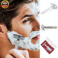 Hl-948 Long Handle Double Edge Safety Razor Razors for Men Women Classic Wet