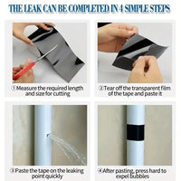 Super Strong Waterproof PVC Pipe Tape - 5ft Long, 2 Inches, Leak-Proof