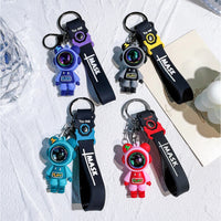 Lightning Bear Keychain Fashion Cartoon Cute Astronaut Bear Doll Bag Pendant