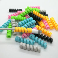 4pcs Set Spiral Cable Protector Silicone Data Line for All USB Charging Cable