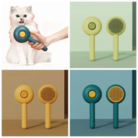 Comfortable Hamburger Cat Brush Stainless Steel Durable Cat Massage Comb Cat