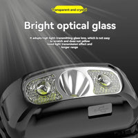 Anedshaop Mini Rechargeable Sensor Headlamp LED Headlight Torch Waterproof