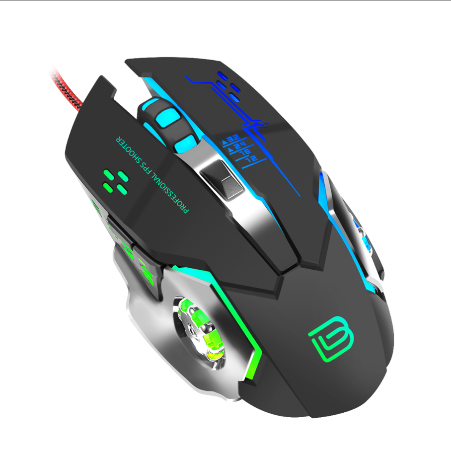 Bajeal G8 Gaming Mouse Dpi Adjustable LED RGB Wired USB 3200dpi Mouse