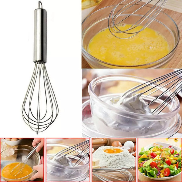 Egg Beater Stainless Steel Egg Beaters Hand Whisk Mixer Stirring Tool Egg