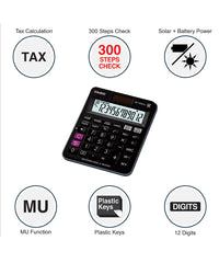 Casio Mj-120d Plus Business Desktop Calculator with Check & Correct Office