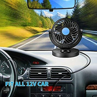 Vehicle 12v Single Fan 360 Degree Adjustable Portable Low Noise Air Cooling