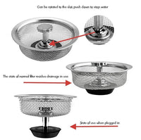 1 Kitchen Sink Filter Plug, 2-in-1 Filter, Kitchen Sink Woven Filter and