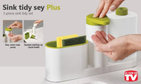 Mytools 3 in 1 Sink Tidy Set Plus Kitchen Organizer Built in Soap Dispenser