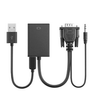 Full HD 1080p Vga to Hdmi Converter Adapter Cable with Audio Output Vga HD