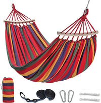 Large Cotton Double Hammock Tree Hammock for Indoor Outdoor Garden Camping
