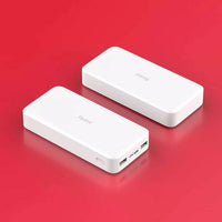 Xiaomi Redmi White 20000mAh Power Bank 18w Portable Charger 2 USB Port