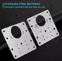 Upgrade Your Cabinet with This Stainless Steel Hinge Repair Plate