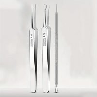 Stainless Steel Unscented Extraction 3pcs Tools, Blackhead & Blemish for