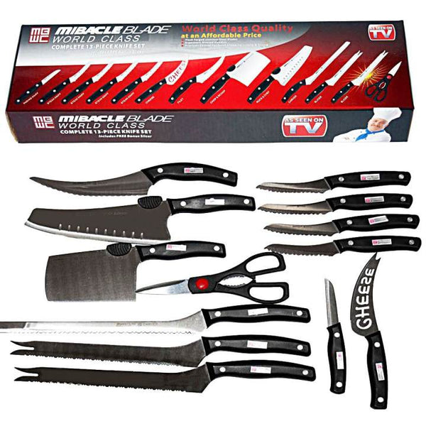 Miracle Blade World Class 13pcs Kitchen Knife Cooking Steel Set