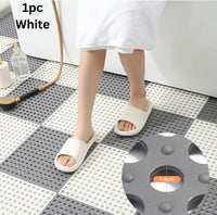 5 Piece Anti Slip Splicing PVC Bathroom Toilet Kitchen Floor Mat Non Slip