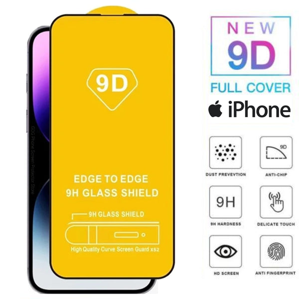 9h Full Glue Edge to Edge Full Screen Anti-Scratch Tempered Glass for All