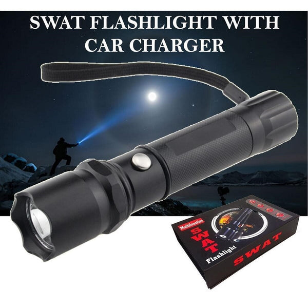Swat Rechargeable Multifunction Flashlight, Torch
