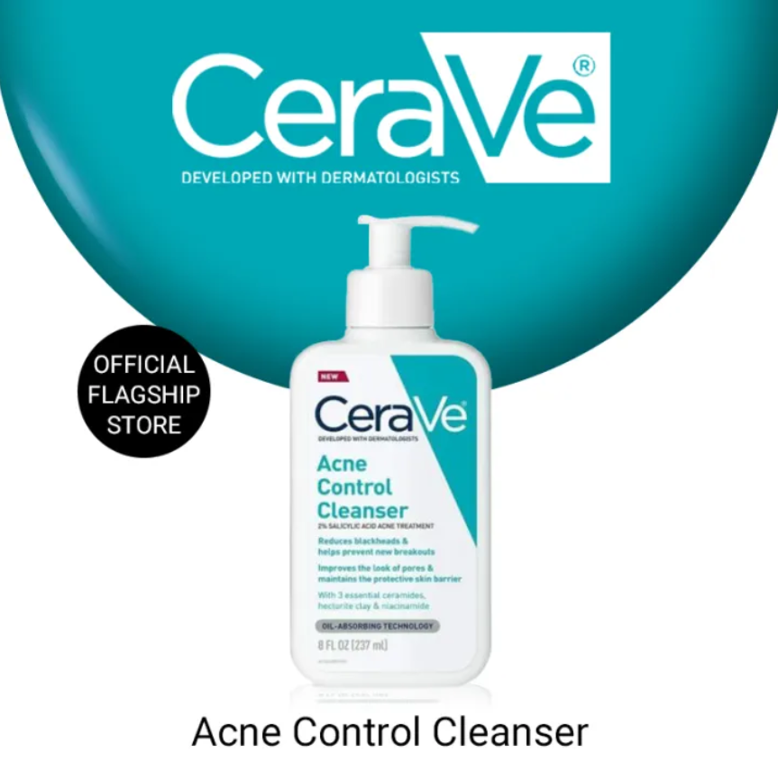 Cerave Acne Control 2% Salicylic Acid Acne Treatment Cleanser 237ml
