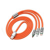 120w 3 in 1 USB Cable 6a Fast Charging Cable Micro USB Type C Charging Cable