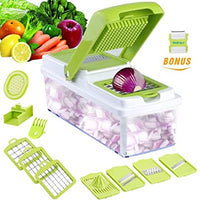 12 in 1 Genius Nicer Dicer Plus - Multi-Chopper, Cutter & Slicer + Bonus Peeler