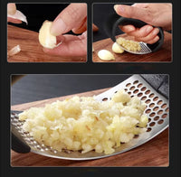 Stainless Steel Garlic Press Crusher Manual Garlic Mincer Chopping Garlic
