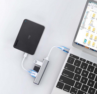 8 in 2 USB +Type C Hub Docking Station with 3.5mm Audio Jack Adapter Micro