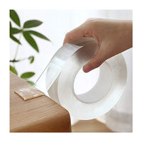 3m & 1m Nano Magic Tape Double Sided Strong Reusable Washable Strong Self