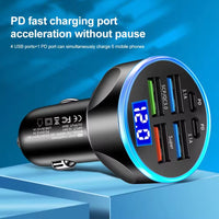 Dual Port USB 66w Fast Car Charger Suitable for Different Models of Mobile