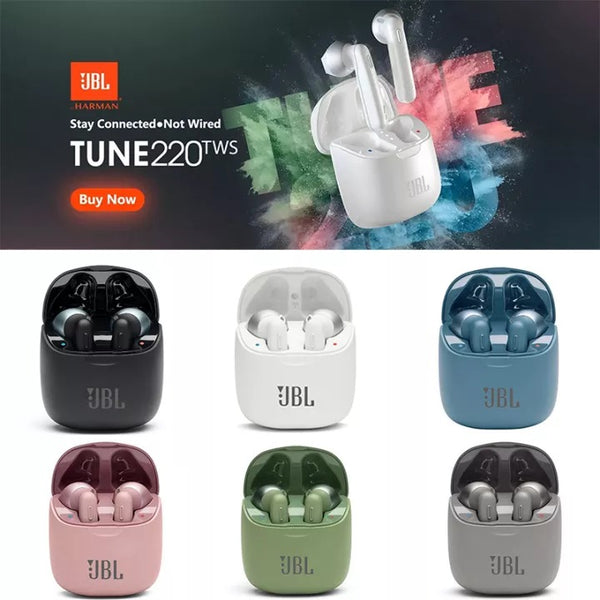 Jbl_tune 220tws Earbuds True Wireless 8d Stereo Bluetooth Earbuds Waterproof