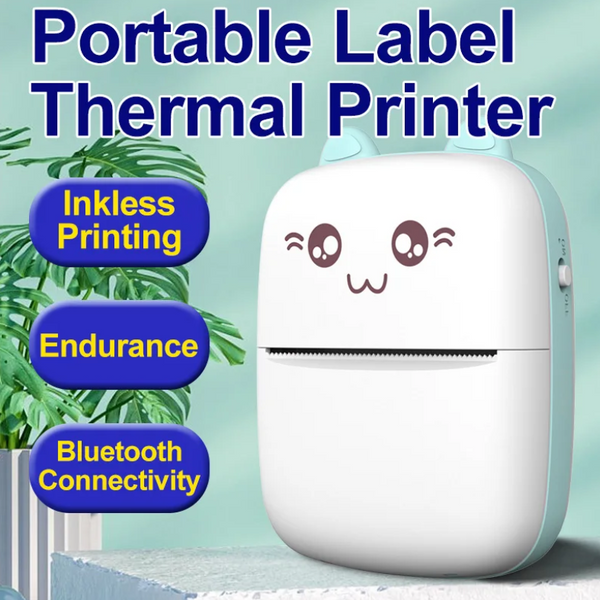 Portable Thermal Printer Mini Wirelessly Photo Label Memo Wrong Question