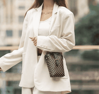Spring Summer Female Plaid Polka Dot Embroidery Line Hand Bags Designer Lady