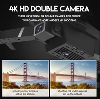 E99w Pro Drone Quadcopter Remote Control Handle Four Axis Aircraft HD 6k