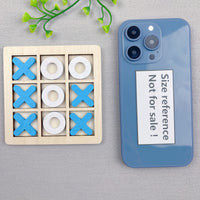 A Colorful Wooden Xo Game Set That Enhances Color Recognition, Geometric