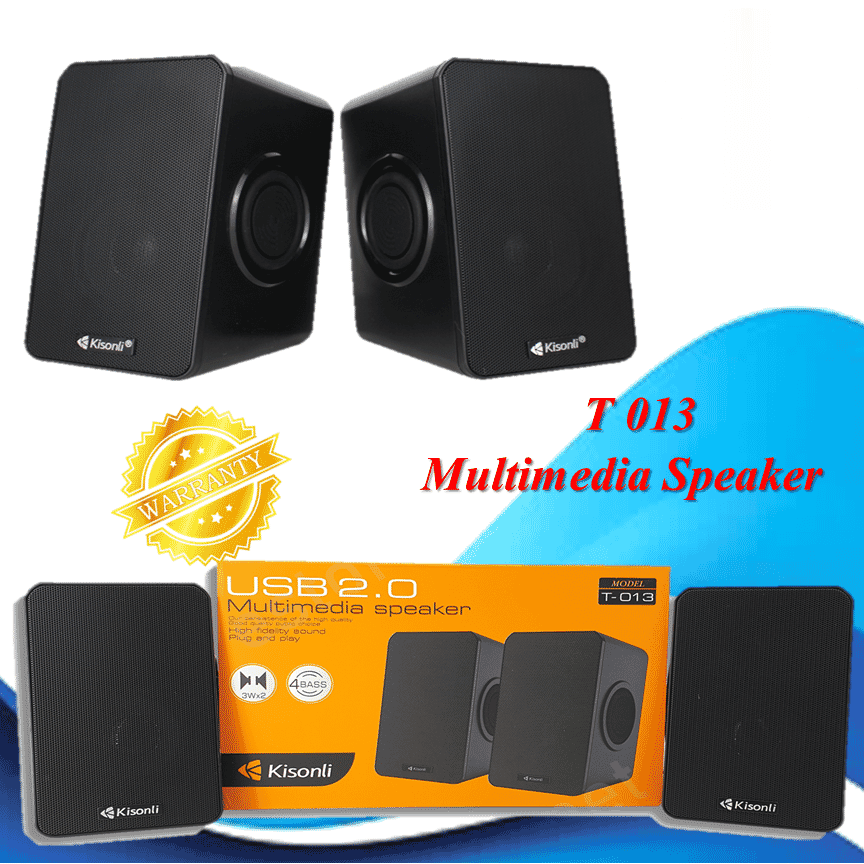 Ultra Loud Subwoofer Kisonli T-013 USB 2.0 Multimedia Speaker for PC & Laptop