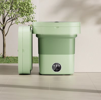 Compact 6.5l 2-in-1 Laundry Washer and Dryer: Folding, Portable Machine for