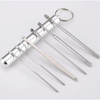 Ear Digging Spoon Set Spiral Ear Picking Cleaning 6 Piece Ear Set Stainless
