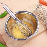 Egg Beater Stainless Steel Egg Beaters Hand Whisk Mixer Stirring Tool Egg