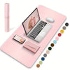 Faux Leather Desk Mats and Mouse Pads - High-Quality Non-Slip Surface