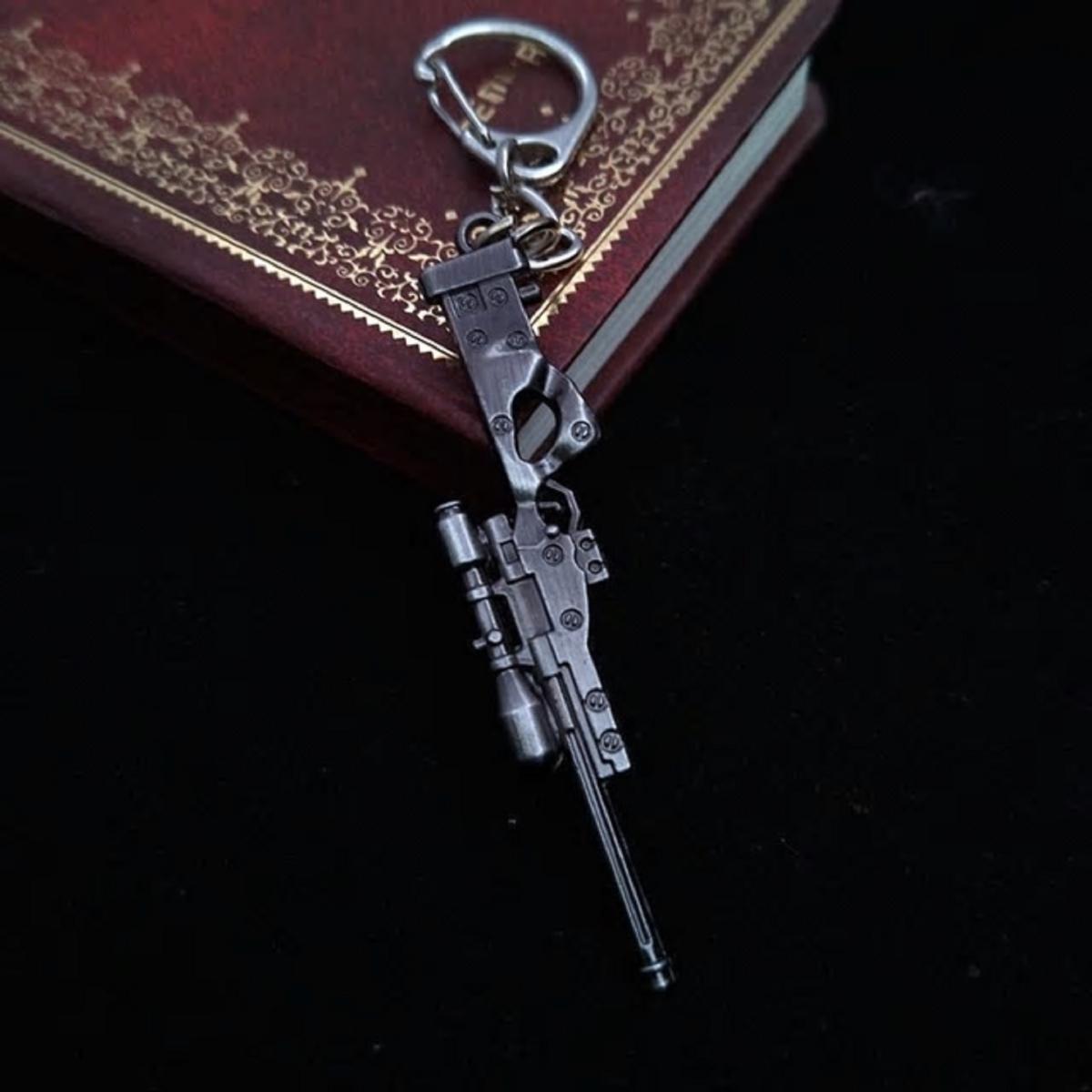 Gunmetal Simulation Weapon Keychain - Awp
