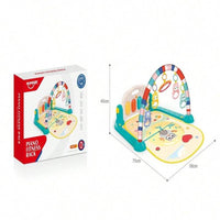 Unisex Baby Piano Gym Play Mat, Infant Kick and Play Piano Activity Center