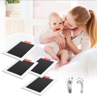 Baby Footprint Set Safe Non-Toxic Handprint Paw Print Infant Souvenirs