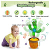 Tiktok Dancing Cactus Toy with 60 Popular Songs + 3 Costumes Talking Singing