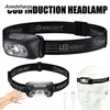 Anedshaop Mini Rechargeable Sensor Headlamp LED Headlight Torch Waterproof