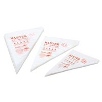 Cake Icing Bags Baking Decorating Kit Set 100 Pcs 3 Sizes - Transparent