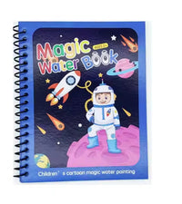 1 Book + 1 Pen Reusable Coloring Book Magic Water Painting Book Sensory